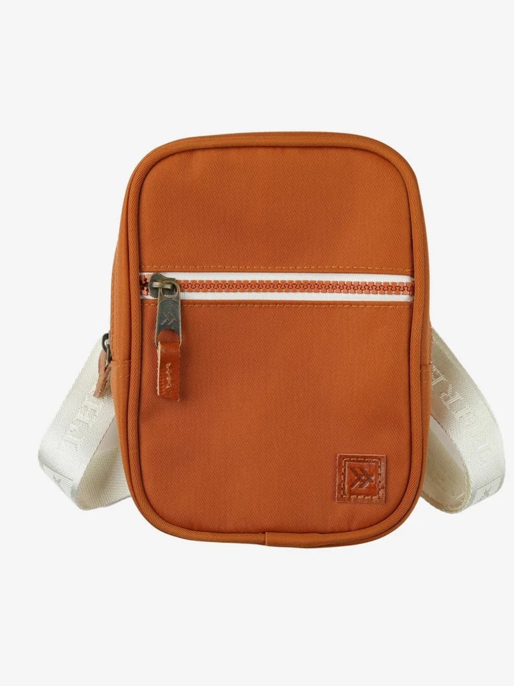 NWT THREAD Crossbody Nylon Bag Burnt Orange / Honey